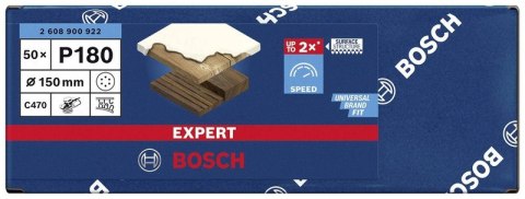 BOSCH KRĄŻEK ŚCIERNY EXPERT EXC470 150MM P180 6OTW. BOSCH KRĄŻEK ŚCIERNY EXPERT EXC470 150MM P180 6OTW.