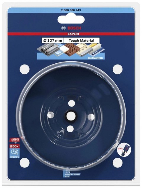 BOSCH PIŁA OTWORNICA Z WĘGLIKÓW EXPERT TOUGH MATERIAL 127MM BOSCH PIŁA OTWORNICA Z WĘGLIKÓW EXPERT TOUGH MATERIAL 127MM