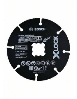 BOSCH TARCZA TNĄCA X-LOCK CARBIDE MULTI WHEEL 115*1*22.23 10 SZT.