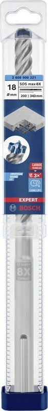 BOSCH WIERTŁO DO MŁOTÓW SDS-MAX 8X EXPERT 18*200/340MM BOSCH WIERTŁO DO MŁOTÓW SDS-MAX 8X EXPERT 18*200/340MM