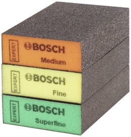 BOSCH ZESTAW GĄBEK SZLIFIERSKICH EXPERT 3 SZT.