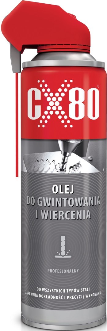CX-80 OLEJ DO GWINTOWANIA I WIERCENIA DUO SPRAY APLIKATOR 500ML CX-80 OLEJ DO GWINTOWANIA I WIERCENIA DUO SPRAY APLIKATOR 500ML