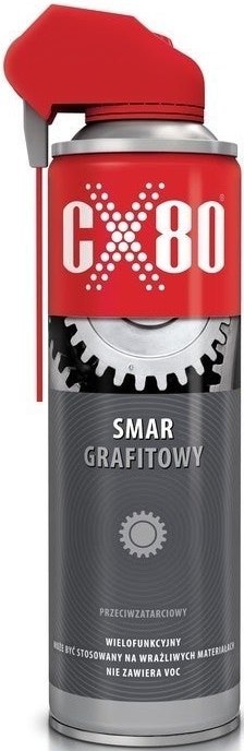 CX-80 SMAR GRAFITOWY PRZECIWZATARCIOWY DUO SPRAY 500G