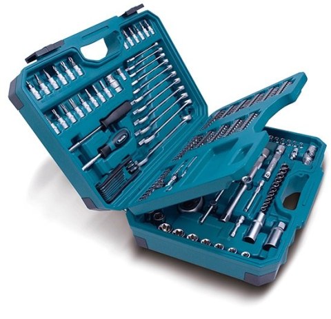 MAKITA ZESTAW KLUCZY, BITÓW I NASADEK 1/2'' 221 SZT. MAKITA ZESTAW KLUCZY, BITÓW I NASADEK 1/2'' 221 SZT.