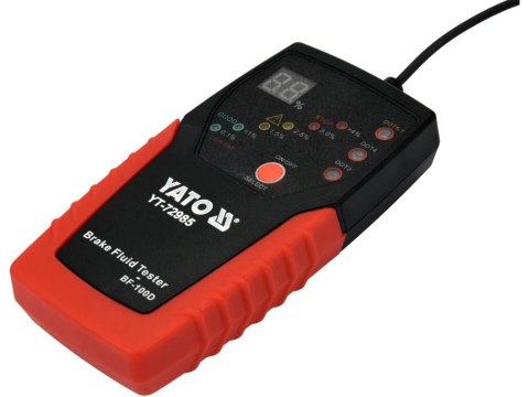 YATO TESTER DO PŁYNU HAMULCOWEGO ELEKTRONICZNY WYŚWIETLACZ YATO TESTER DO PŁYNU HAMULCOWEGO ELEKTRONICZNY WYŚWIETLACZ