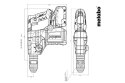 METABO MŁOT UDAROWY OBROTOWY AKUMULATOROWY KH 18 LTX BL 28 Q