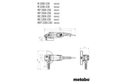 METABO SZLIFIERKA KĄTOWA 230MM WE 2000-230