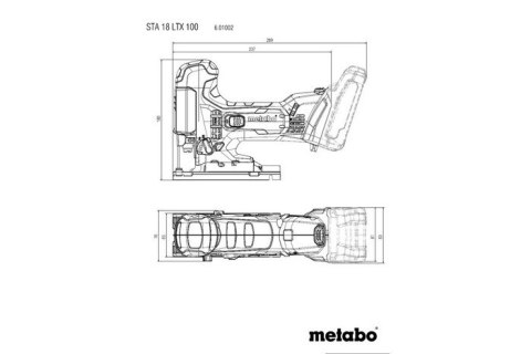METABO WYRZYNARKA AKUMULATOROWA STA 18 LTX 100 METABO WYRZYNARKA AKUMULATOROWA STA 18 LTX 100