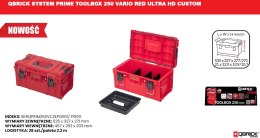 QBRICK SKRZYNKA NARZĘDZIOWA QBRICK SYSTEM PRIME TOOLBOX 250 VARIO