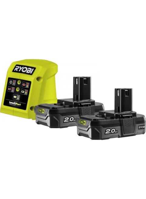 RYOBI ZESTAW STARTOWY 18V 2*2.0AH + ŁADOWARKA