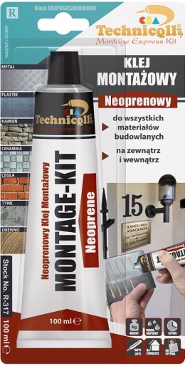 TECHNICQLL KLEJ MONTAŻOWY NEOPRENOWY 100ML