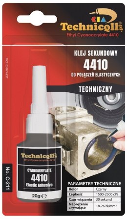 TECHNICQLL KLEJ SEKUNDOWY ELASTYCZNY 4410 20G