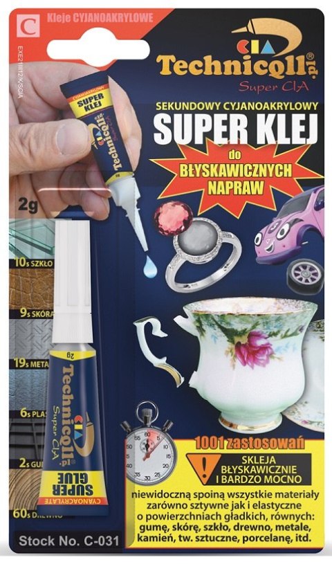 TECHNICQLL KLEJ SEKUNDOWY SUPER KLEJ 2G