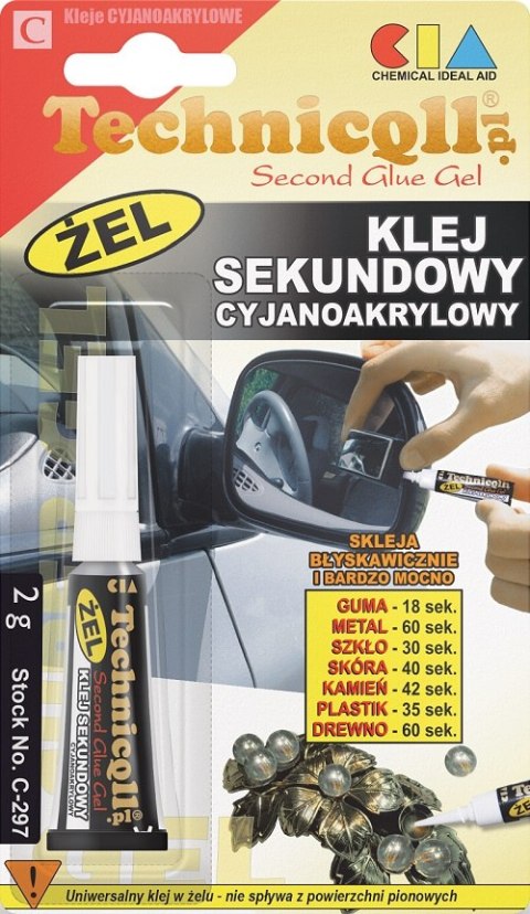 TECHNICQLL KLEJ SEKUNDOWY ŻEL 2G