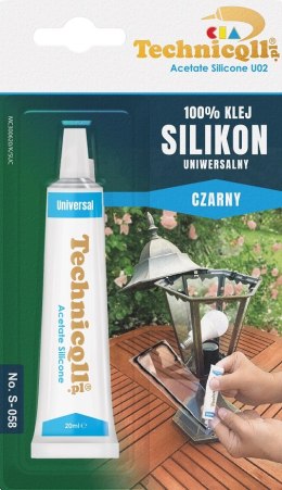 TECHNICQLL KLEJ SILIKON UNIWERSALNY CZARNY 20ML