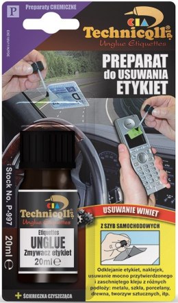 TECHNICQLL PREPARAT DO USUWANIA ETYKIET 20ML