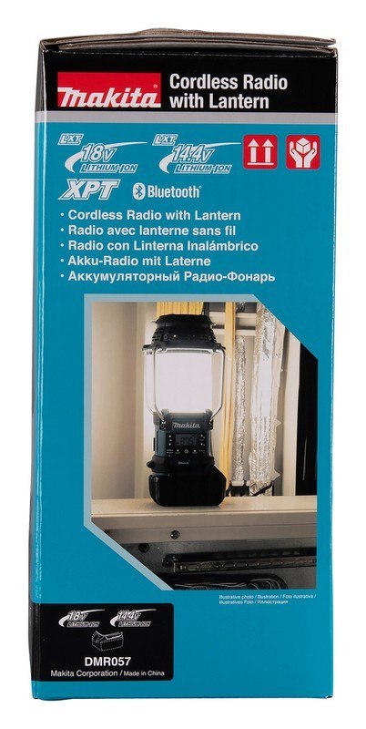 MAKITA ODBIORNIK RADIOWY Z LAMPĄ I LATARKĄ 18V FM BLUETOOTH USB MAKITA ODBIORNIK RADIOWY Z LAMPĄ I LATARKĄ 18V FM BLUETOOTH USB
