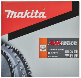 MAKITA PIŁA SPIEKOWA DO DREWNA MAKFORCE 270*30 24Z