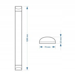 UN LAMPA LINOWA LED SMD 120CM 36W 4000K