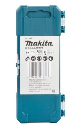 MAKITA ZESTAW WIERTEŁ DO DREWNA 5SZT 4/5/6/8/10MM