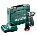 METABO WIERTARKO-WKRĘTARKA AKUMULATOROWA 12V POWERMAXX BS 2*2.0AH