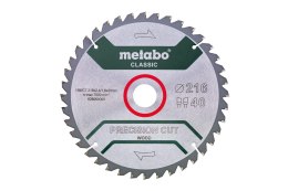 METABO PIŁA TARCZOWA PRECISION CUT WOOD 216*30MM Z40