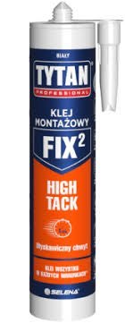 TYTAN KLEJ MONTAŻOWY FIX2 HIGH TACK BIAŁY 290ML