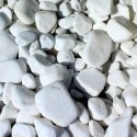 Thassos Carrara Marianna Impregnat Do Białych Otoczaków Grysu Pebbles White