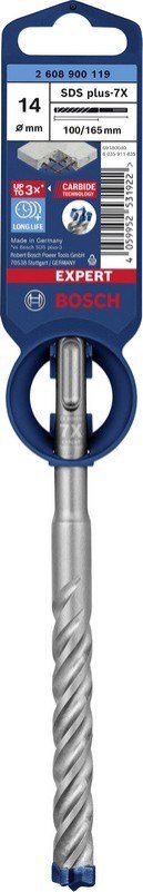 BOSCH WIERTŁO DO MŁOTKÓW SDS+ 7X EXPERT 14*100/165MM BOSCH WIERTŁO DO MŁOTKÓW SDS+ 7X EXPERT 14*100/165MM