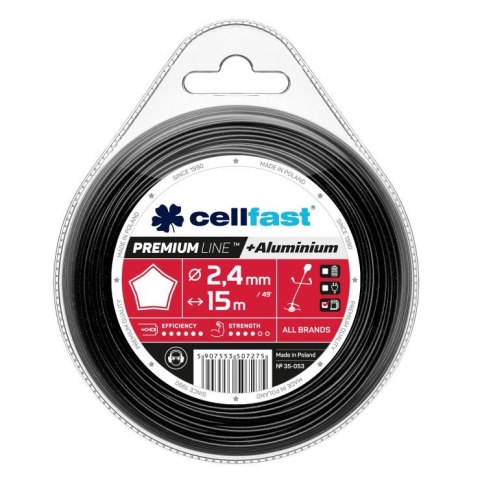 CELL-FAST ŻYŁKA DO WYKASZARKI GWIAZDKA PREMIUM 2.4MM 15M