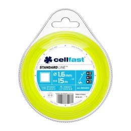 CELL-FAST ŻYŁKA DO WYKASZARKI KWADRAT 1.6 MM 15M