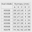 LOB KŁÓDKA ŻELIWNA, ZATRZASKOWA KSS50 - 3 KLUCZE