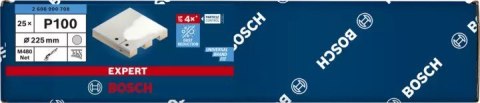 BOSCH SIATKA ŚCIERNA EXPERT M480 225MM G100 BOSCH SIATKA ŚCIERNA EXPERT M480 225MM G100
