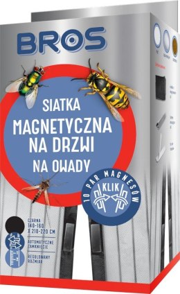 BROS BROS SIATKA MAGNETYCZNA NA DRZWI KLIK 100*220 CZARNA