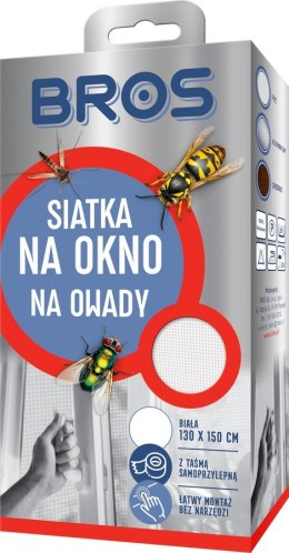 BROS SIATKA PRZECIW OWADOM 130X150 - BIAŁA