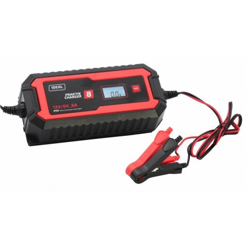 IDEAL PROSTOWNIK INTELIGENTNY PRAKTIK CHARGER 8 LCD 6/12V