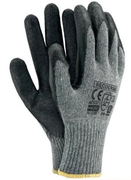 UN RĘKAWICE DZIANINOWE POWLEKANE GUMĄ SILVER DRACO CZARNE 11