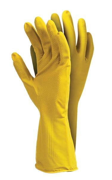 UN RĘKAWICE GUMOWE FLOKOWANE 500 FY ROSE L