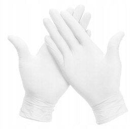 UN RĘKAWICE LATEXOWE BIAŁE MEDASEPT ROZMIAR L