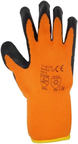 UN RĘKAWICE POWLEKANE, OCIEPLANE WINTER ECO/W100 ROZMIAR 10