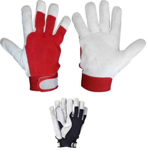 UN RĘKAWICE SKÓRA KOZIA, RZEP, SAFETICULT PRO, TECHNIK R.7