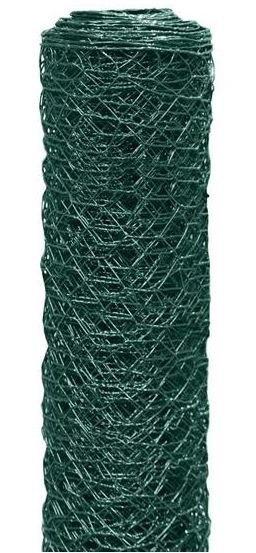 UN SIATKA HEKSAGONALNA W PCV DRUT 0.8MM 100CM*25MB OCZKO 13MM