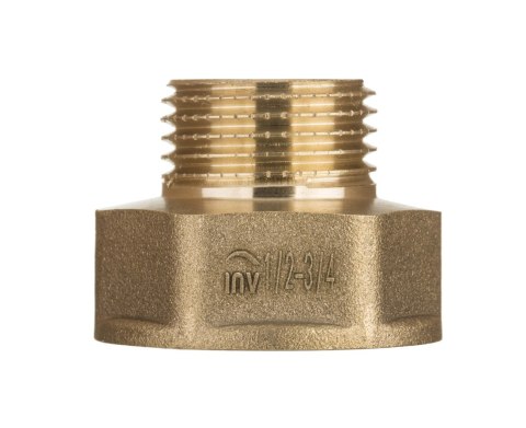 UN ZŁĄCZKA MOSIĘŻNA REDUKCYJNY NAKR.WKRĘT GWINT 3/4*1/2