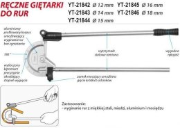 YATO GIĘTARKA DO RUR 16MM