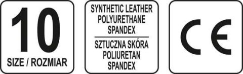 YATO RĘKAWICE BEZ PALCÓW ROZMIAR 10