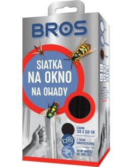 BROS SIATKA PRZECIW OWADOM 130X150 - CZARNA