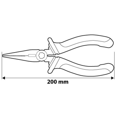 NEO SZCZYPCE WYDŁUŻONE PROSTE 200MM NEO SZCZYPCE WYDŁUŻONE PROSTE 200MM