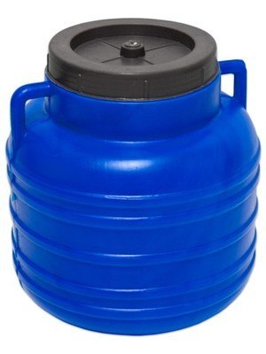 UN BECZKA PLASTIKOWA 80L KRÓTKA OKRĄGŁA