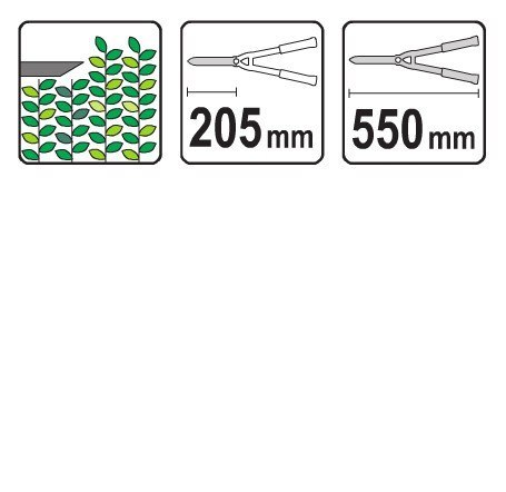 YATO NOŻYCE DO ŻYWOPŁOTU 550MM YATO NOŻYCE DO ŻYWOPŁOTU 550MM