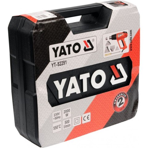 YATO OPALARKA 2000W 70~550°C Z AKCESORIAMI YATO OPALARKA 2000W 70~550°C Z AKCESORIAMI